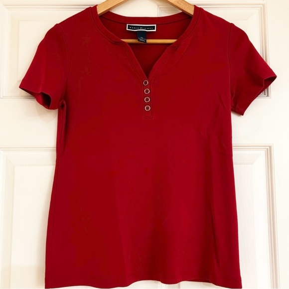 KAREN SCOTT Vintage True Red Short Sleeve Tee - Picture 3 of 6